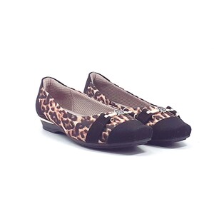 Sapato Confort Animal Print Piccadilly